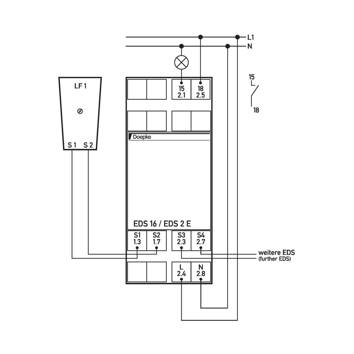 Dämmerungsschalter EDS-16 m.LS