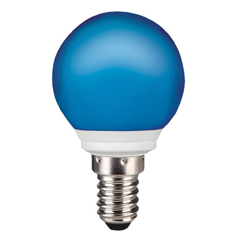LED-Tropfenlampe E14 45x75mm 220-240V blau 31187