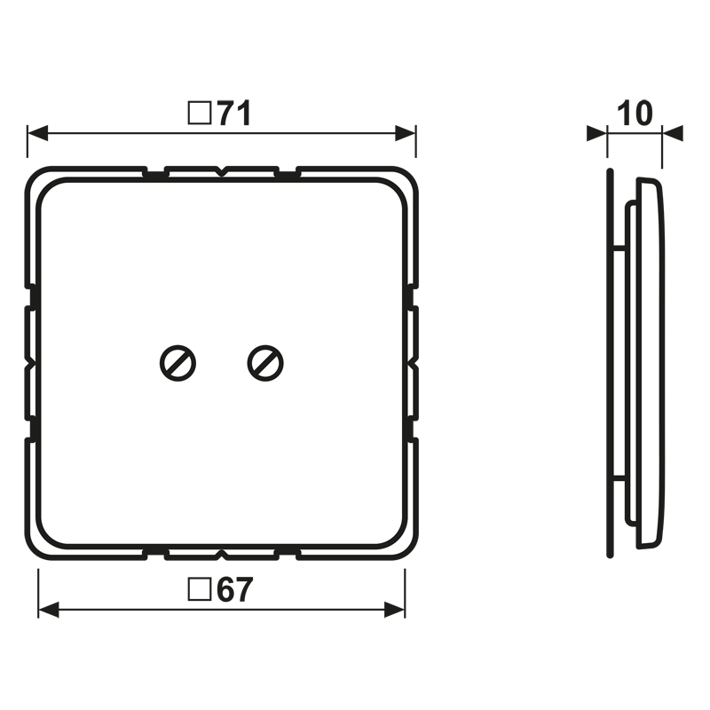 Blind-Abdeckung lgr CD 561 B LG
