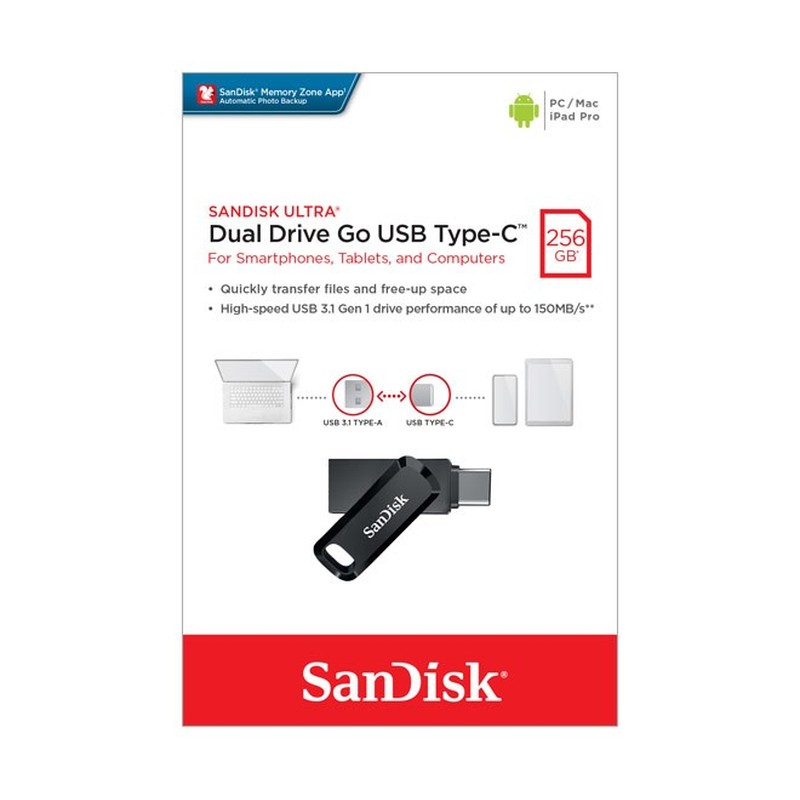 USB 3.1 OTG Stick 256GB SDDDC3-256G-G46