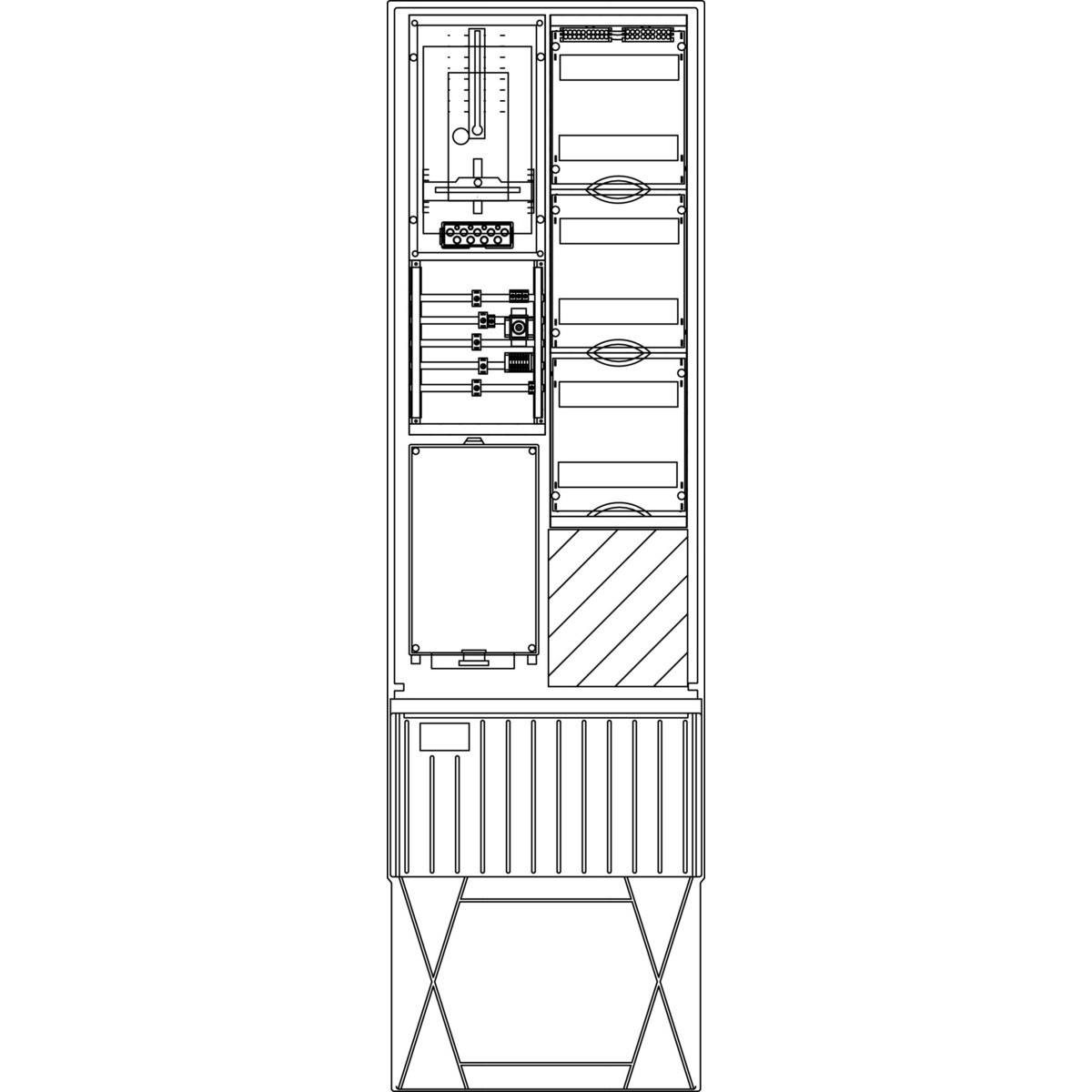 Zähleranschlusssäule ZS341.W3.72V