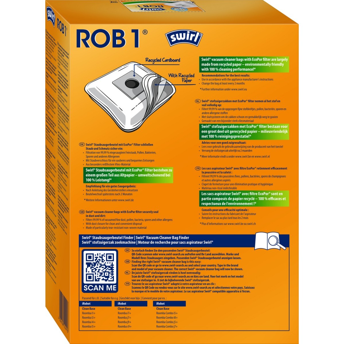 Staubbeutel ROB 1 EcoPor VE4