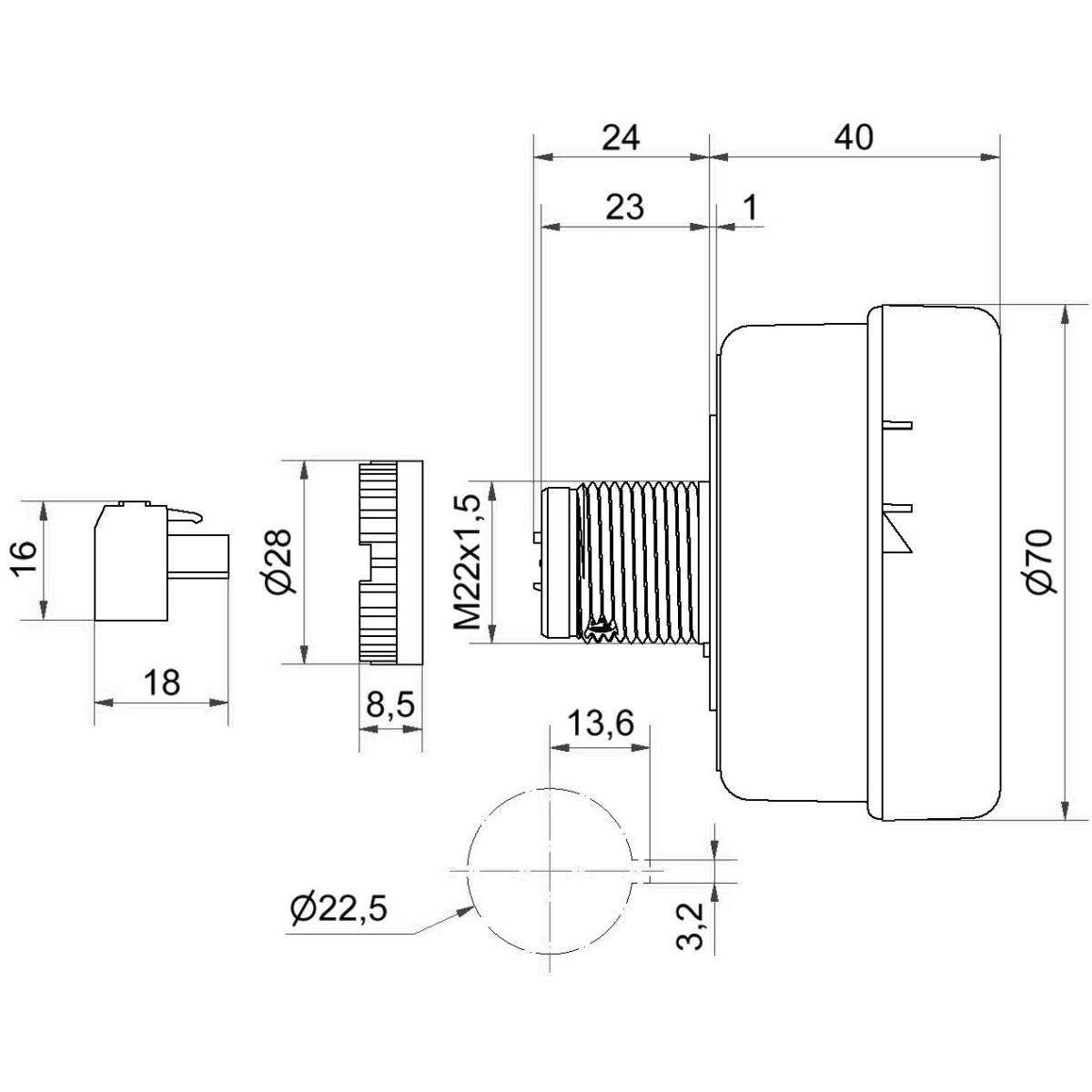 Elektr.EB-Mehrtonsirene 11000075