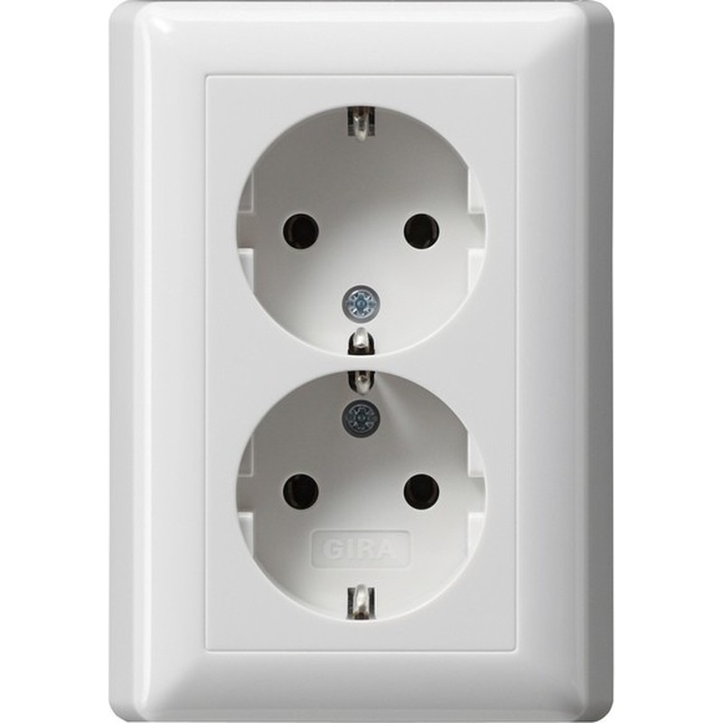 Schuko-Doppelst.ds. rws-gl 078003