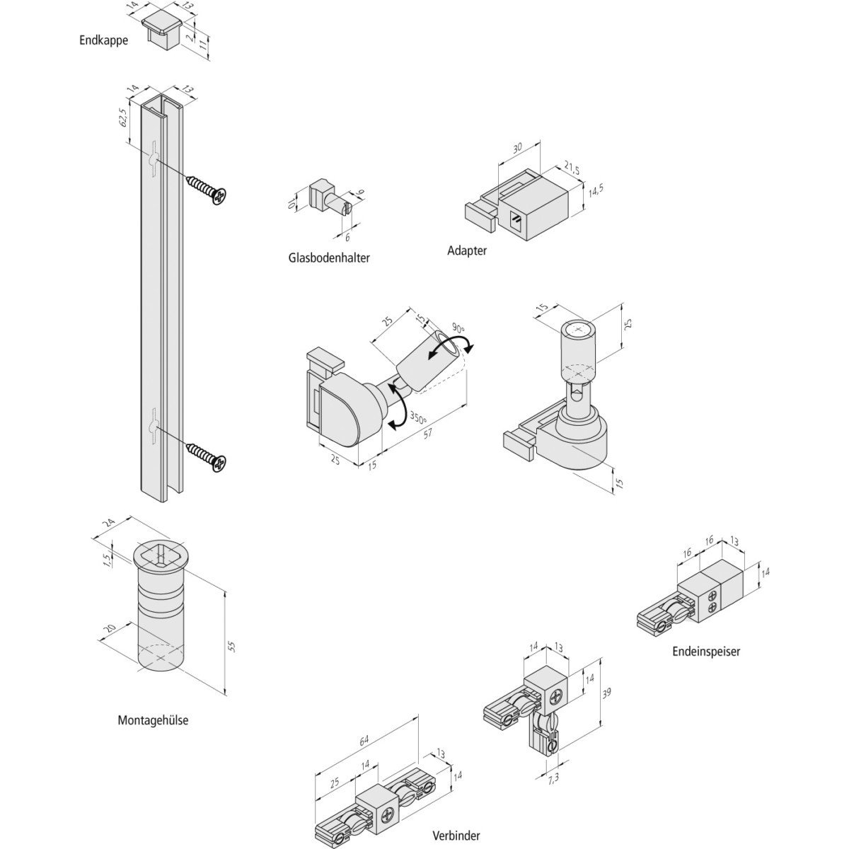LED Track Endeinspeiser 21800020107