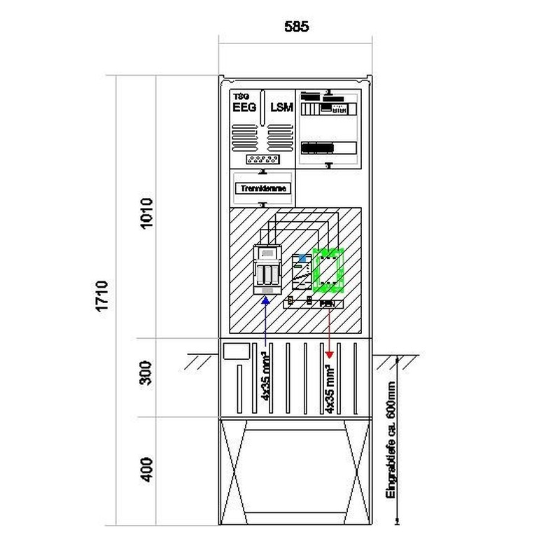 Anschlußsäule bis 45kW 58S1700-AR01-45kW3