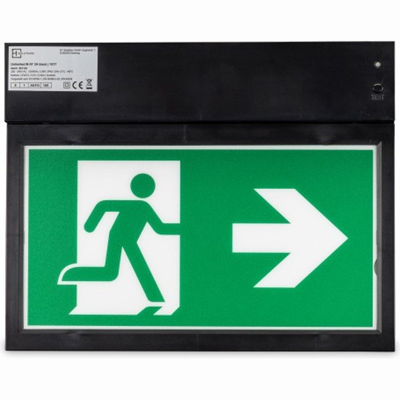 Rettungszeichenleuchte UnlimitedMAT3Hblack