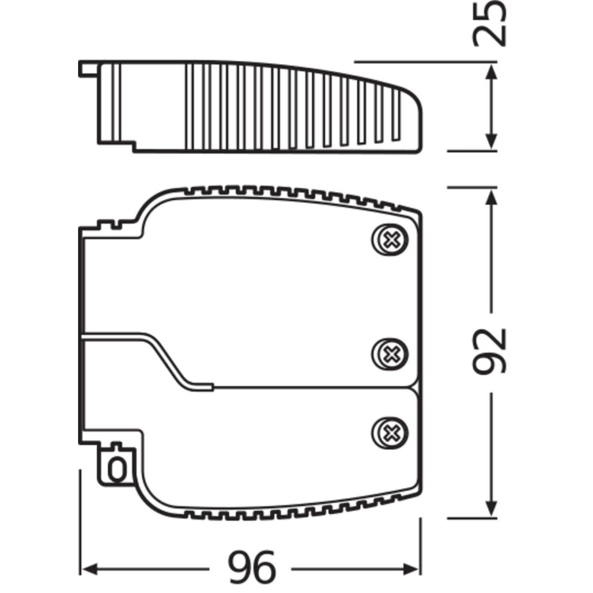 Anschlusskasten EVG OTCABLECLAMPASTYLETL