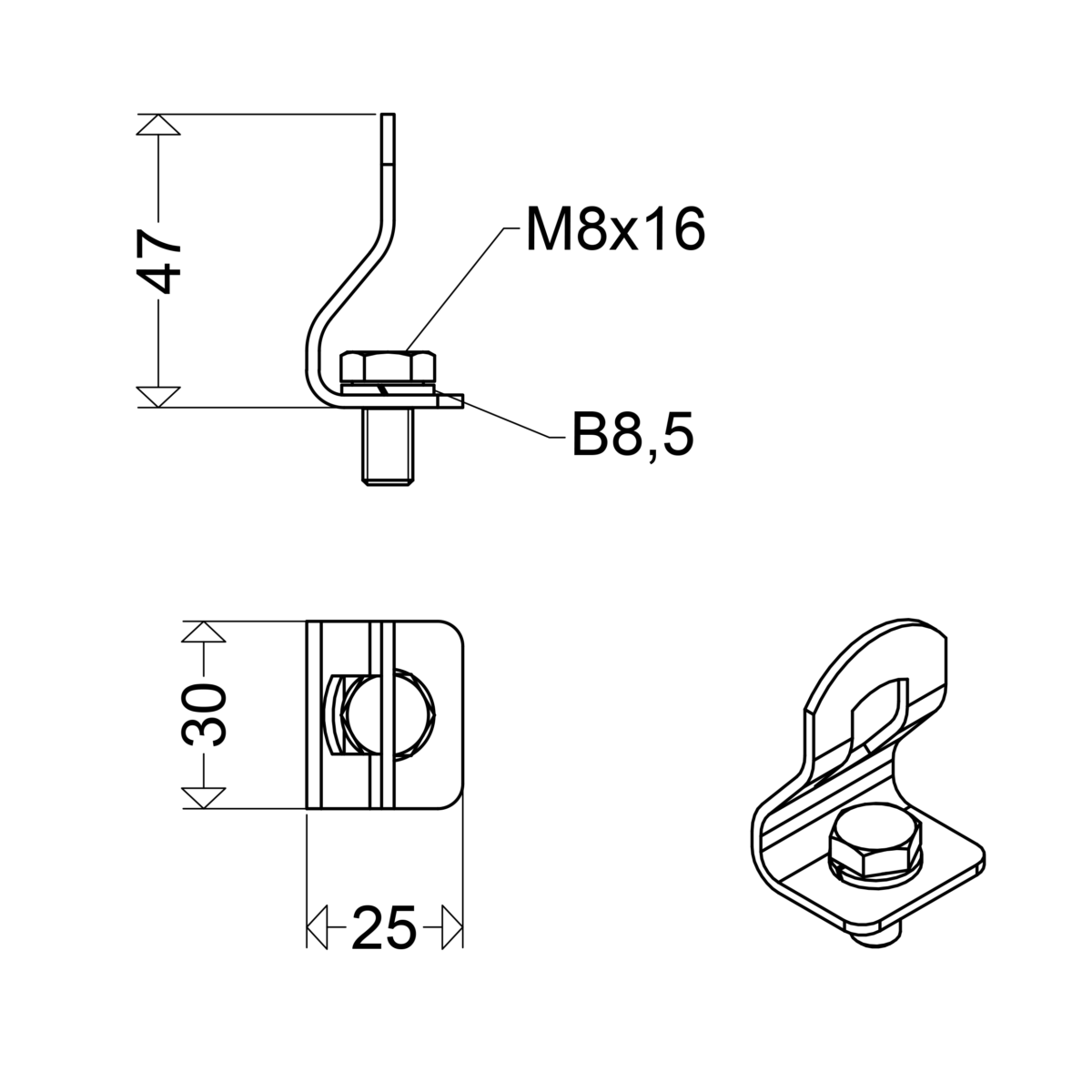Aufhängeöse H8V P (VE2)