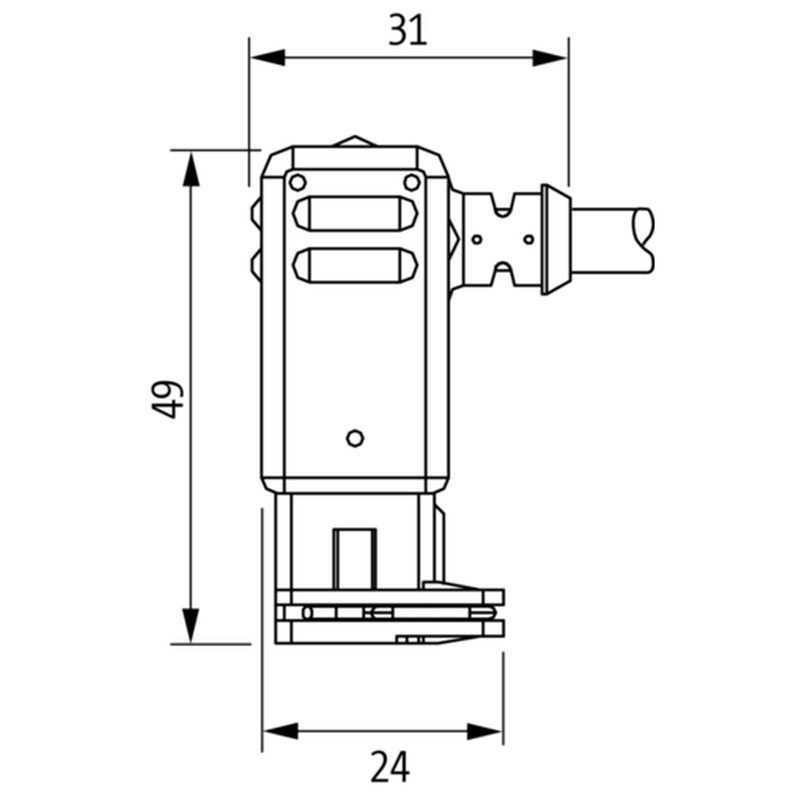 Steckverbinder mit Ltg. 7000-70301-7520300