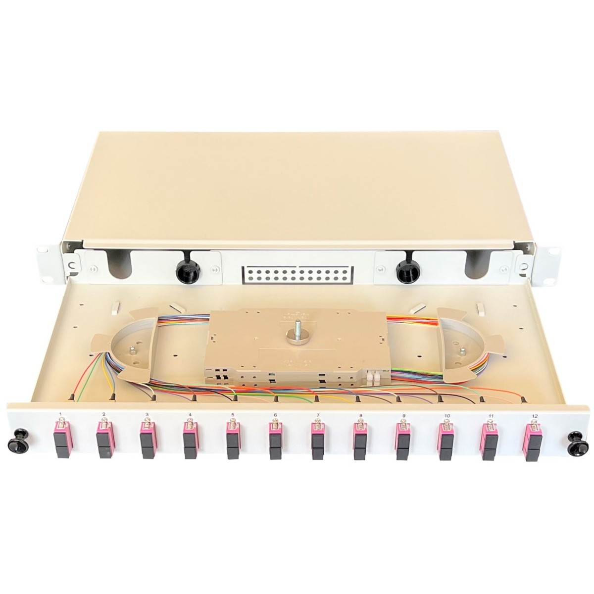 Spleissbox ausziehbar 19" 443705VI-12SA