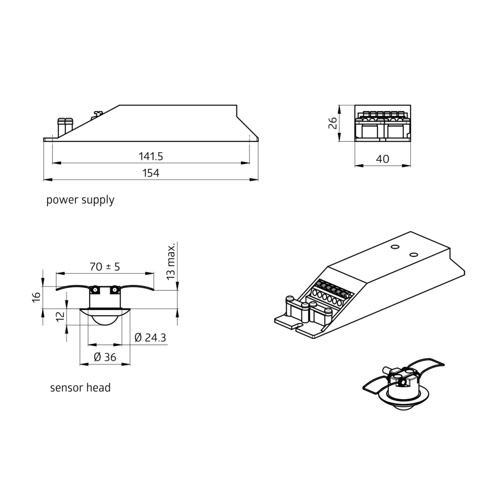 Präsenzmelder PD9-M-1C-SDB-IP65-DE