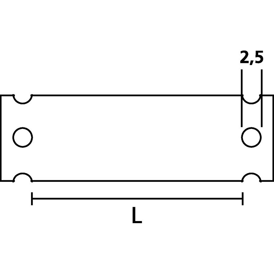 Zeichenträger HC 12-35-CL (VE50)