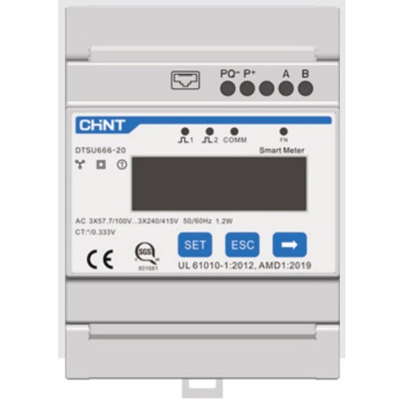 3-Phasen Meter DTSU666-20 3ph f.CT