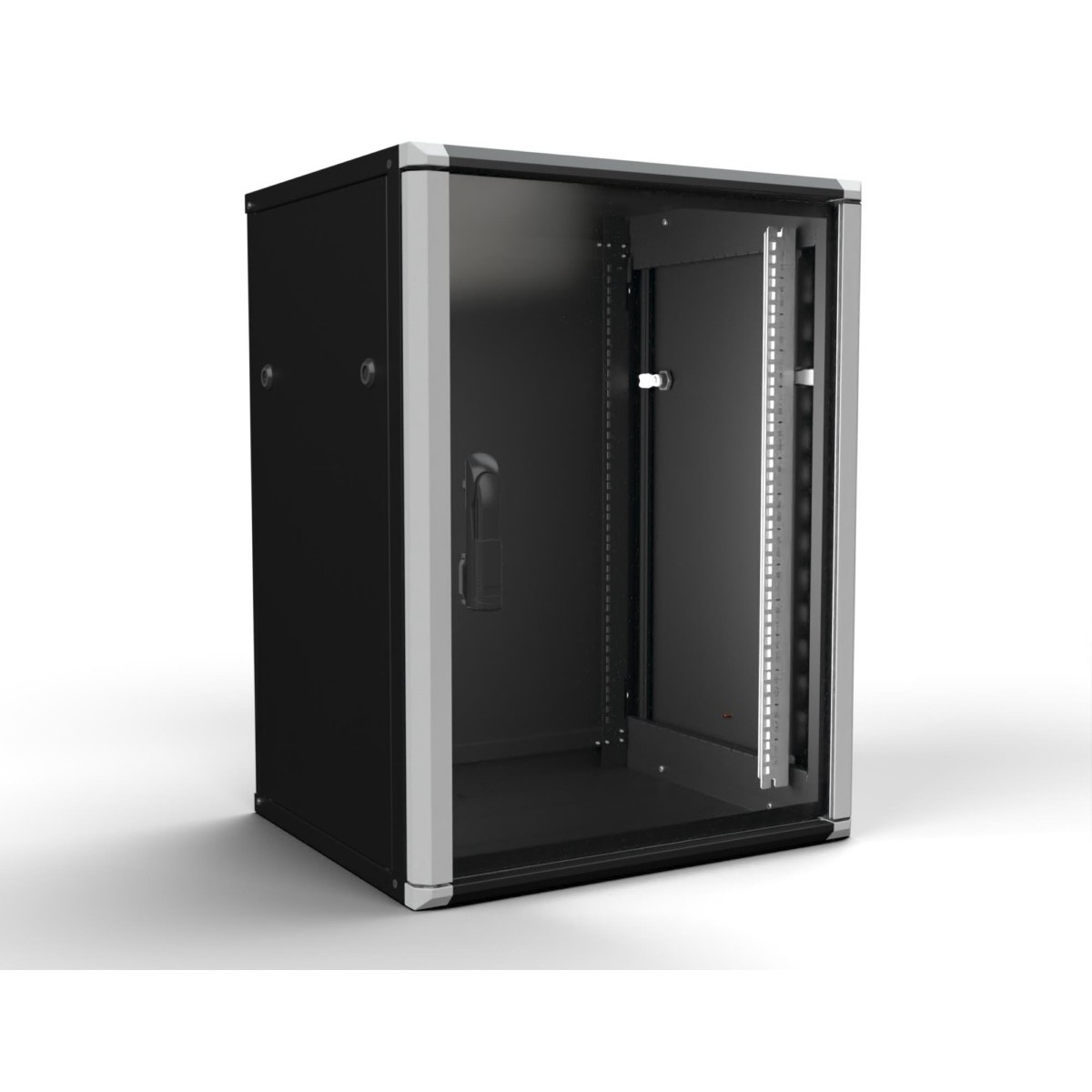 Wandschrank 15HE 2tlg. sw W2 15-65-S