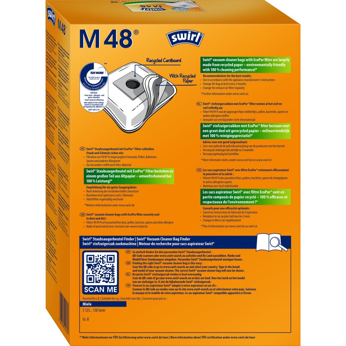 Staubbeutel M 48 EcoPor VE4