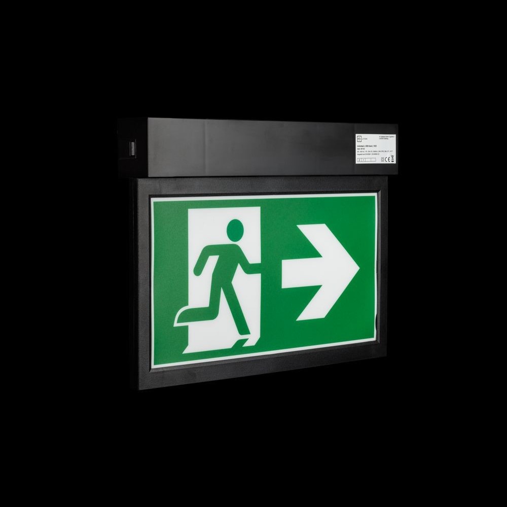 Rettungszeichenleuchte Unlimited L CBSblack