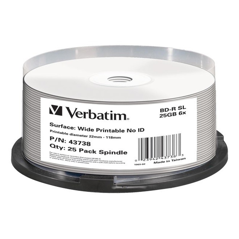 BD-R 25GB/1-6x 43738 (VE25)