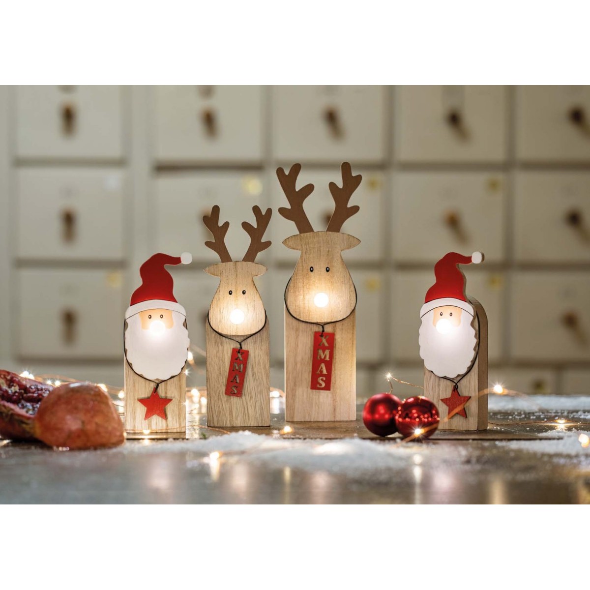 LED-Holz-Weihnachtsmann 524673