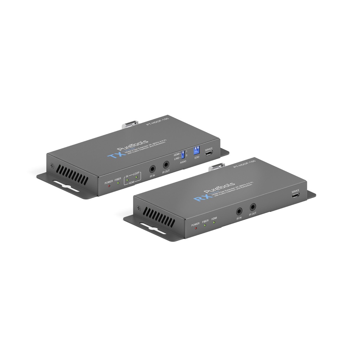 HDMI 2.0 Fiber ExtenderSet PT-HDOF-100