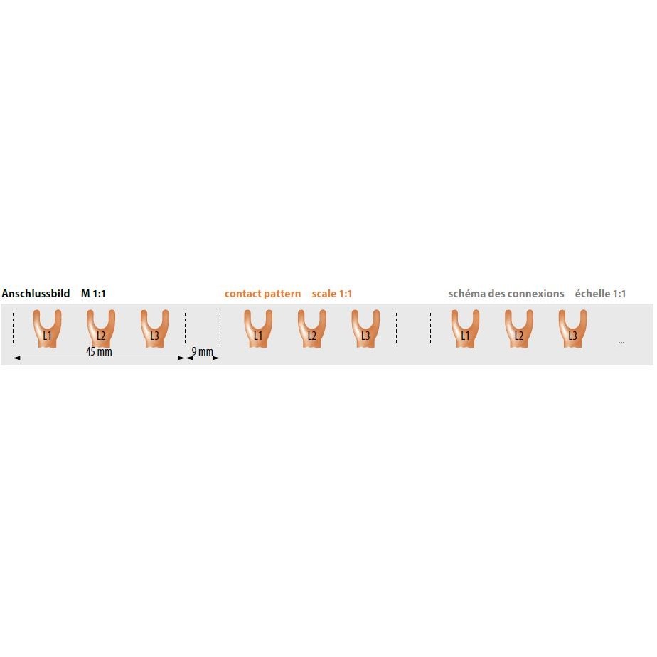 Phasenschiene G-3L-MS-3-45 G-3L-MS-3-45+9-14 SO