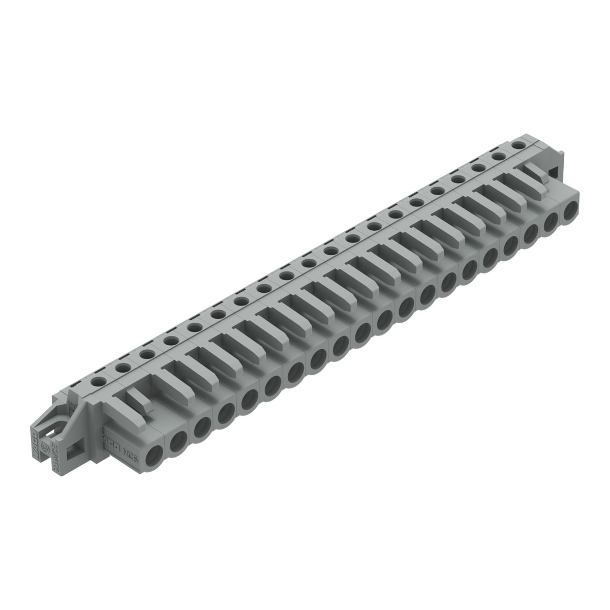 THT-Federleiste abgewink. 232-250/031-000