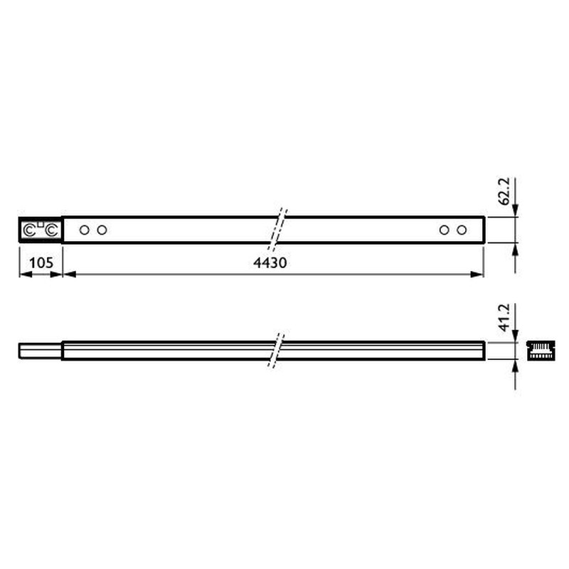 Tragschiene 13-pol. LL554T #96484699