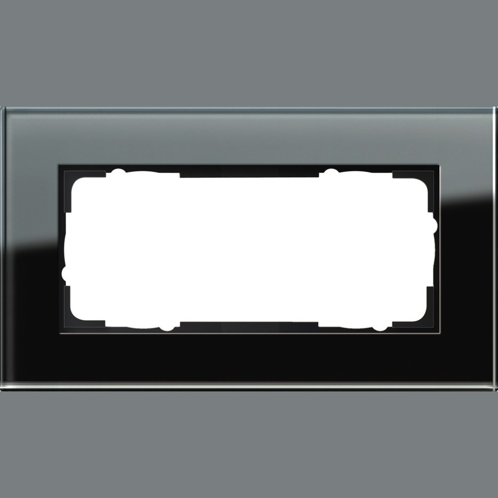 Abdeckrahmen 2f.sw-glas 100205