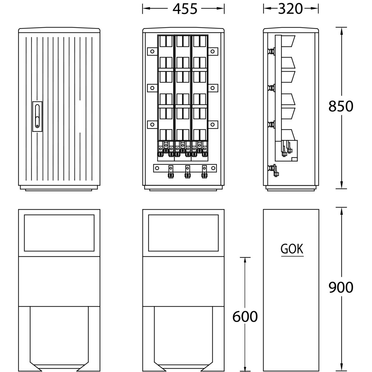 Kabelverteilerschrank IP44 B030 Standard