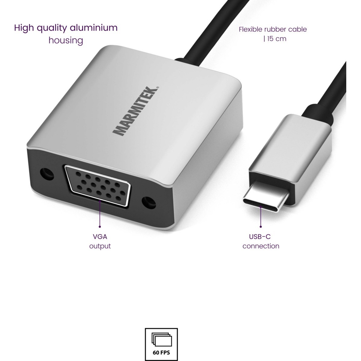 Adapter USB Typ C MARMITEK ConUSB-C/VG