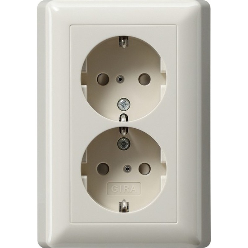 Schuko-Doppelst.ds. cws-gl 078301