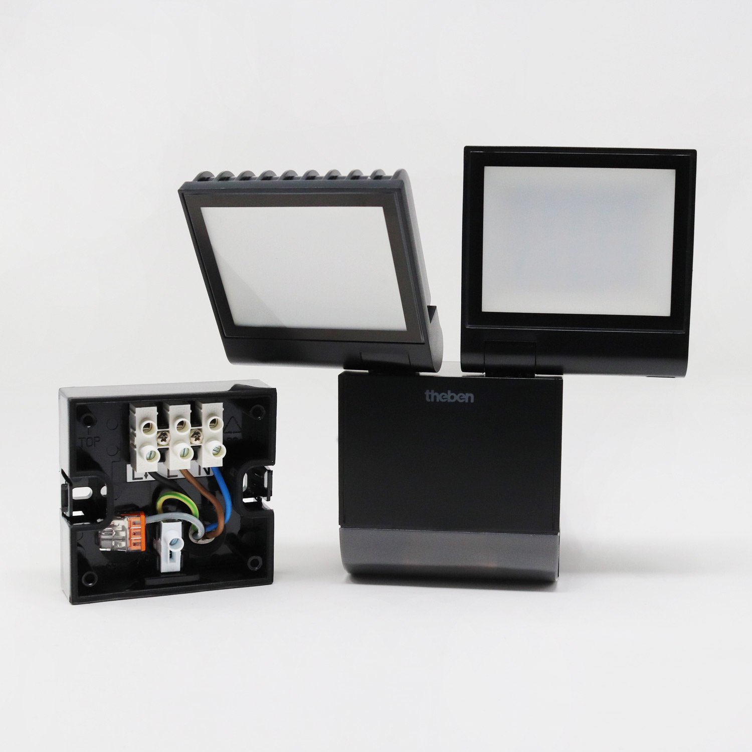 TheLeda S17-100 BK LED-Strahler dreh-/ schwenkbar Bewegungsmelder 4000 K neutralweiß 1020803