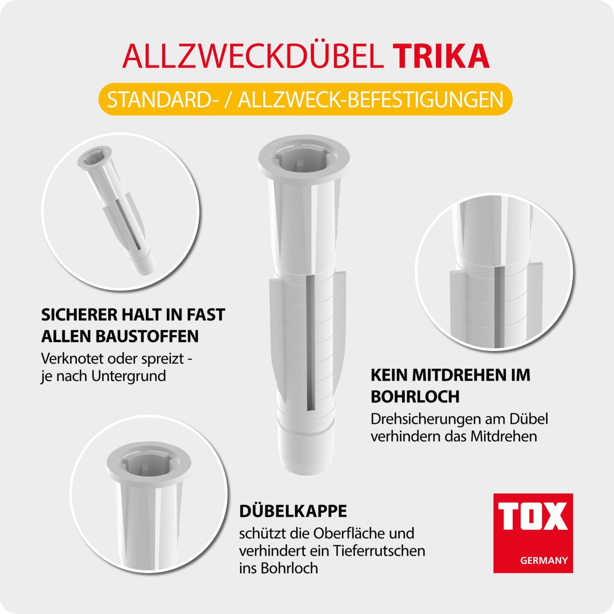 Allzweckdübel Trika 8/51 KT