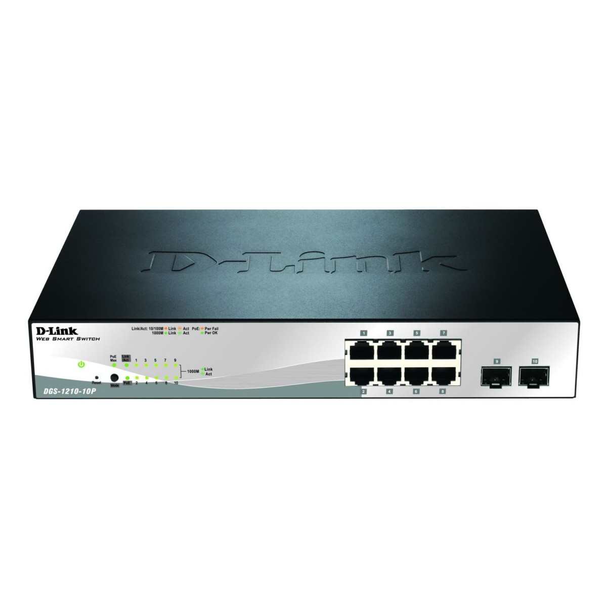 10-Port PoE Gigabit Switch DGS-1210-10P/E
