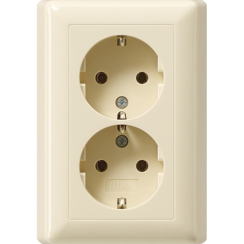 Schuko-Doppelst.ds. cws-gl 078801