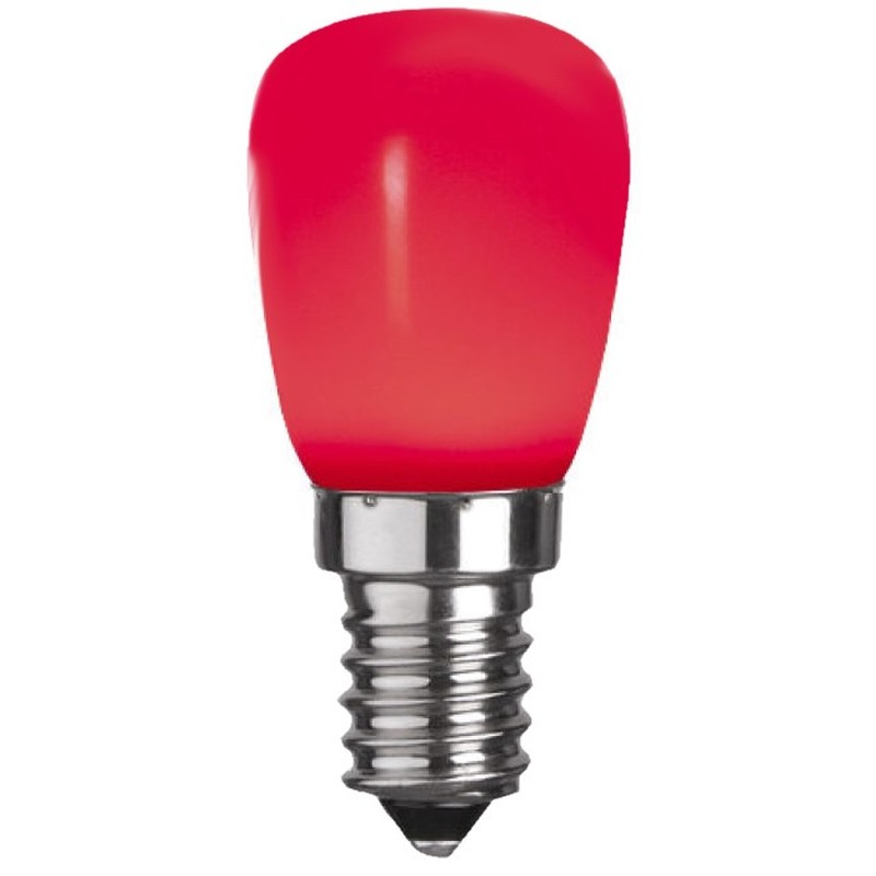 LED-Birnenlampe E14 27x59mm 230V rot 30882