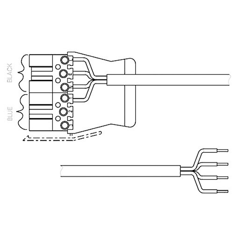 CONNECT Verbindungskabel P6B 4C 5M 1.5 WLC