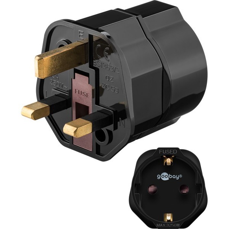 Reiseadapter Europa auf UK 45352