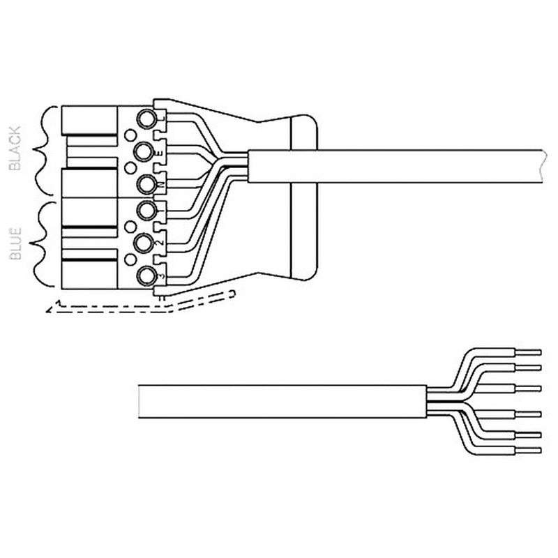 CONNECT Verbindungskabel P6B 6C 5M 1.5 WLC