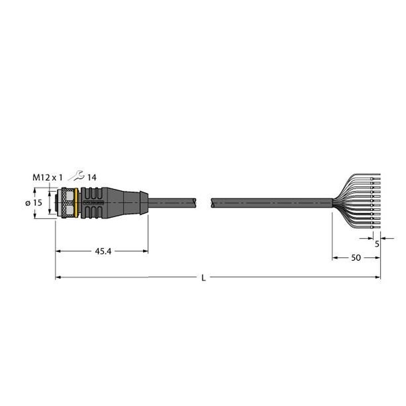 Anschlussleitung RKS12.120T-2/TXL