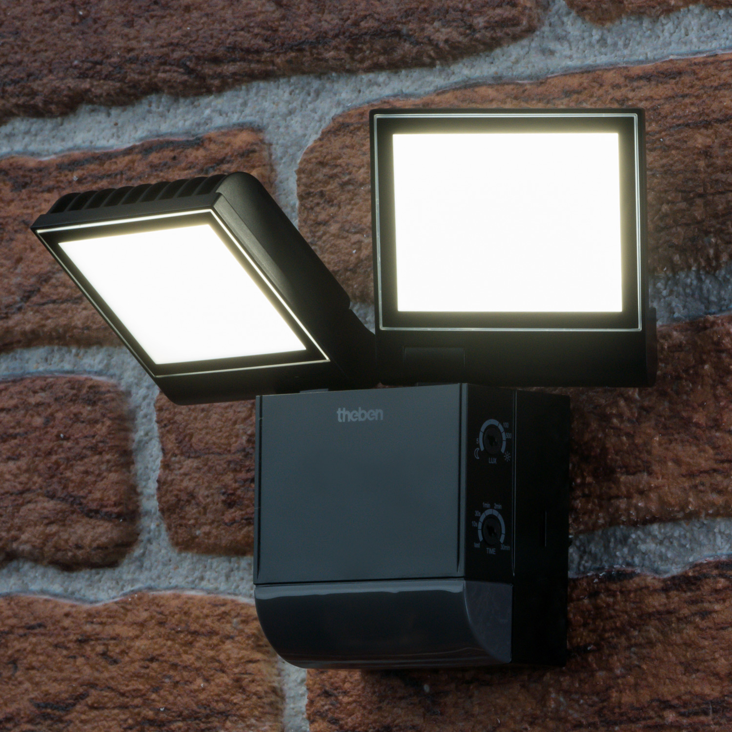 TheLeda S17-100 BK LED-Strahler dreh-/ schwenkbar Bewegungsmelder 4000 K neutralweiß 1020803