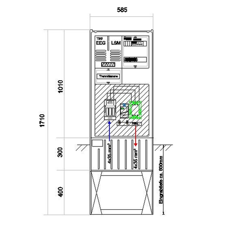 Anschlußsäule bis 37kW 58S1700-AR01-37kW3
