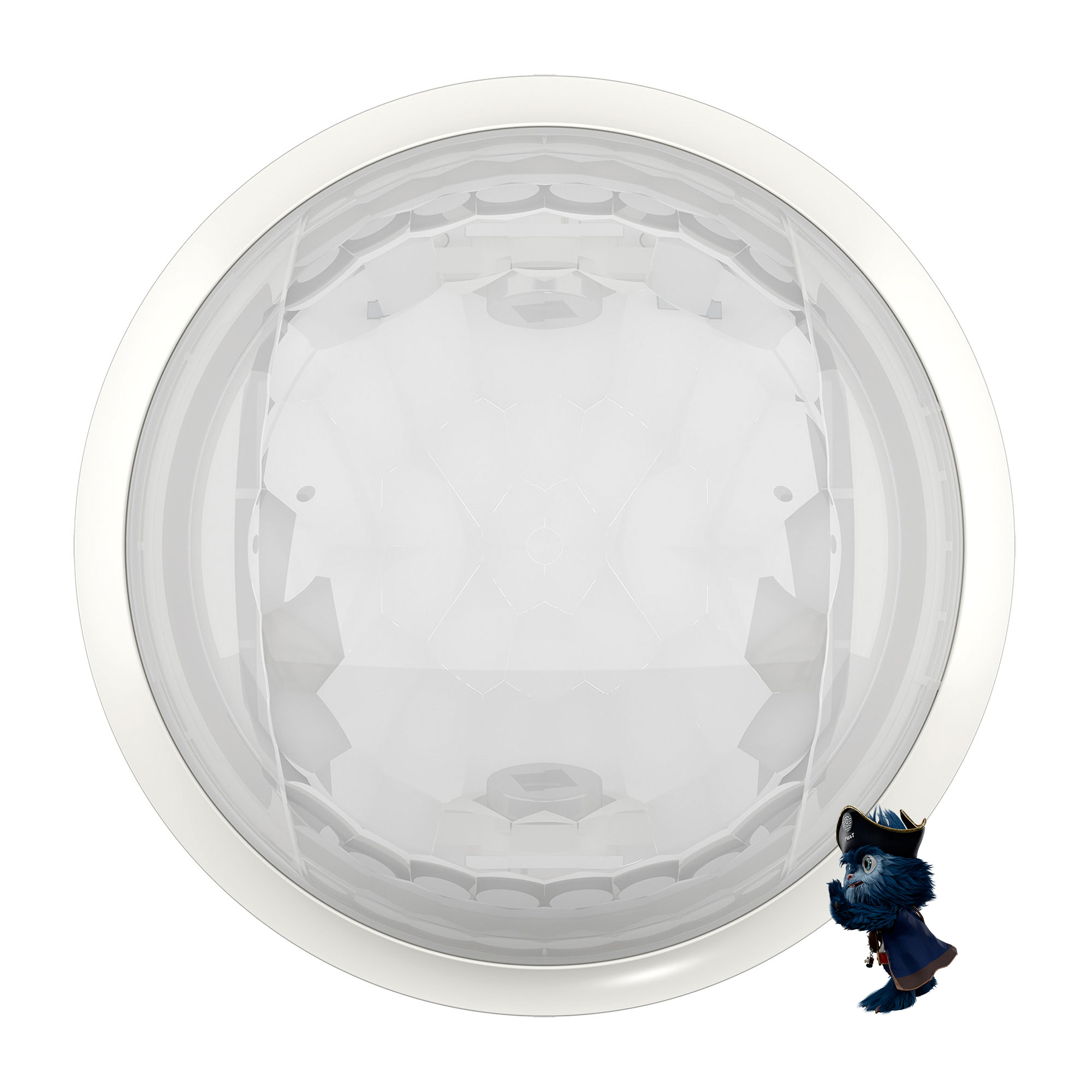 PIRA TC DE Bewegungsmelder Korridor, Decke innen 360° rechteckig, 25 x 3 m, 200 W LED 1030204