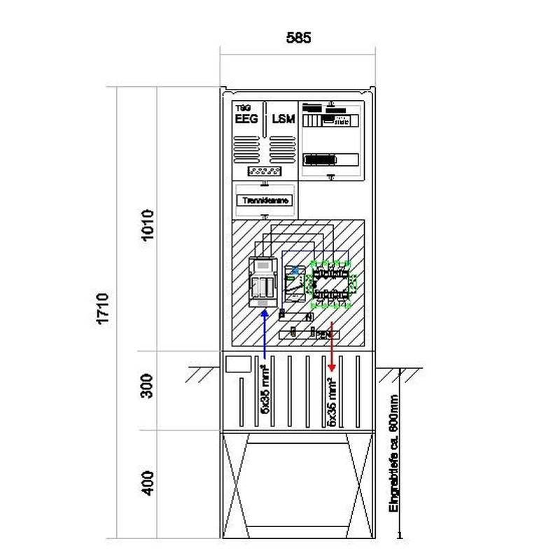 Anschlußsäule bis 45kW 58S1700-AR01-45kW