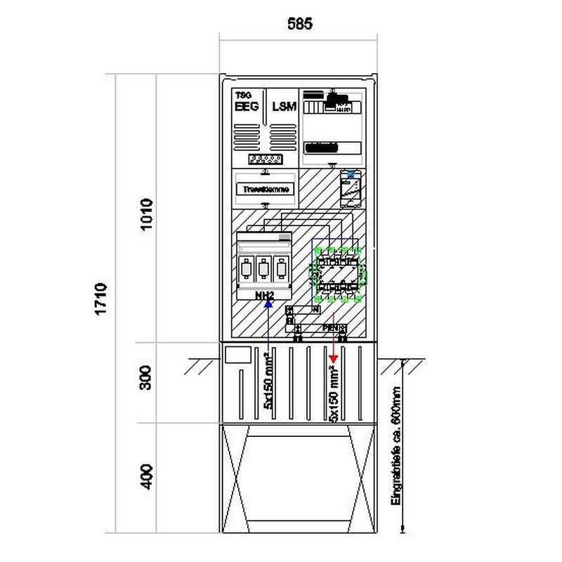 Anschlußsäule bis 100kW 58S1700-AR01-100kW