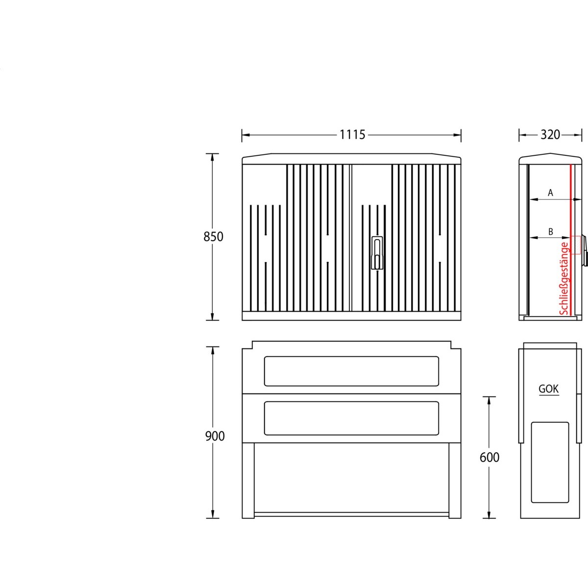 Normschrank IP44 A120-850