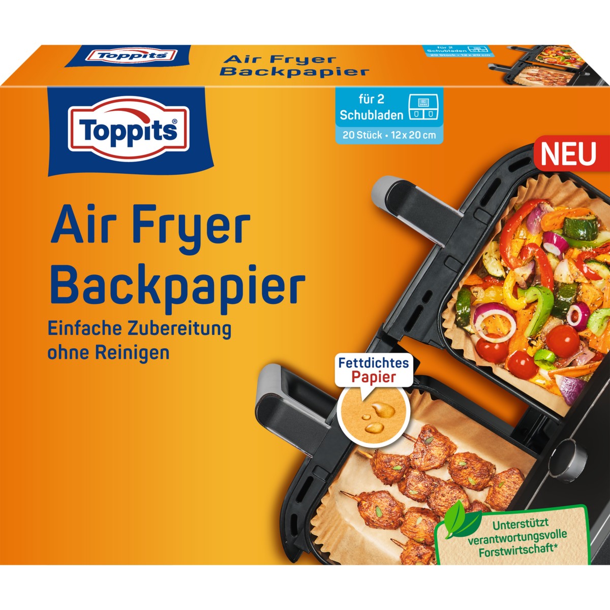 Backpapier für Airfryer 223074 (VE20)