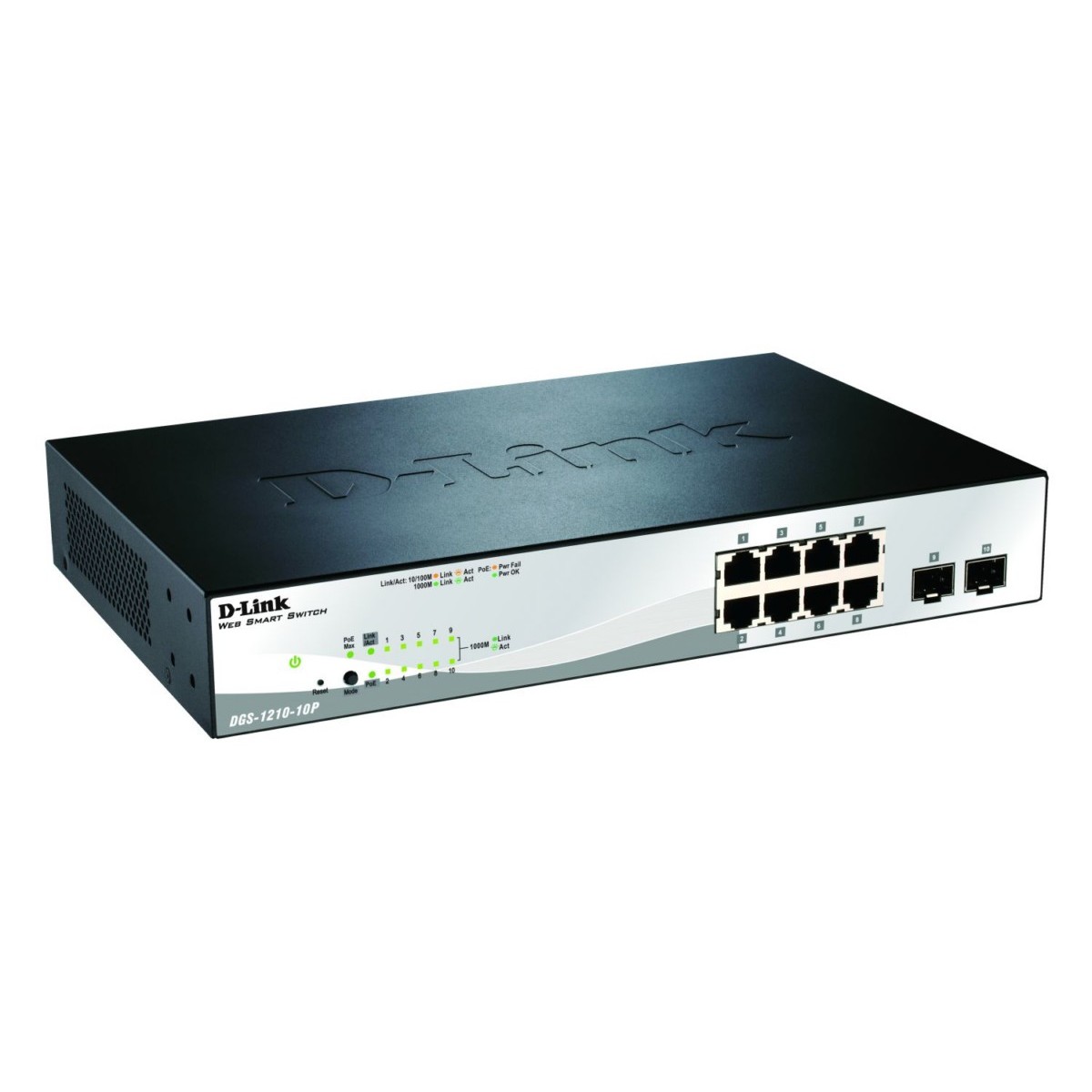 10-Port PoE Gigabit Switch DGS-1210-10P/E