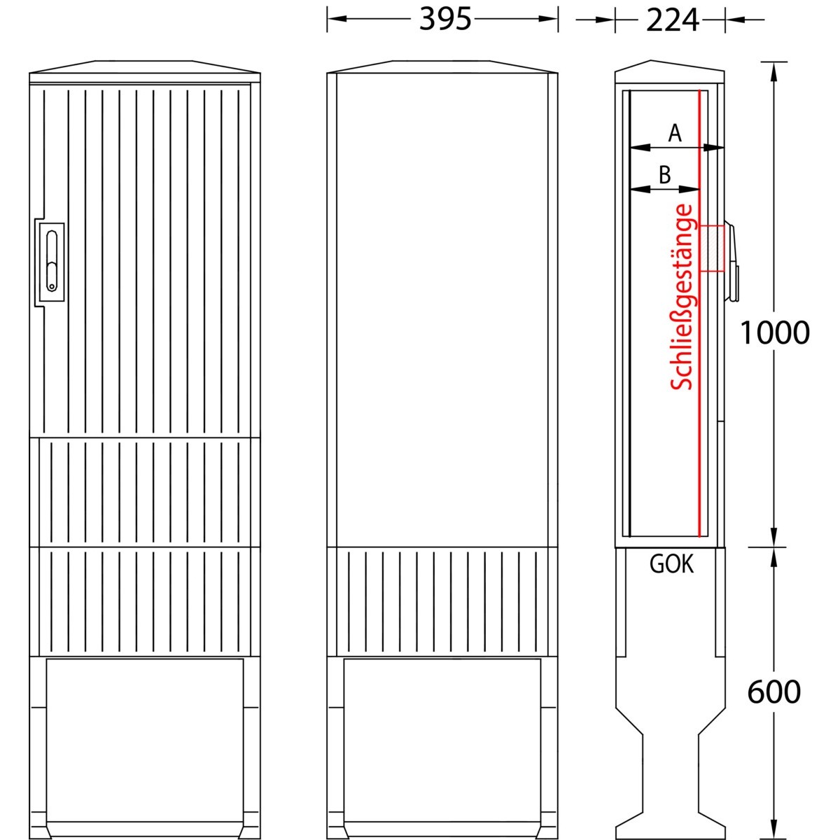 Flachschrank A060-1000