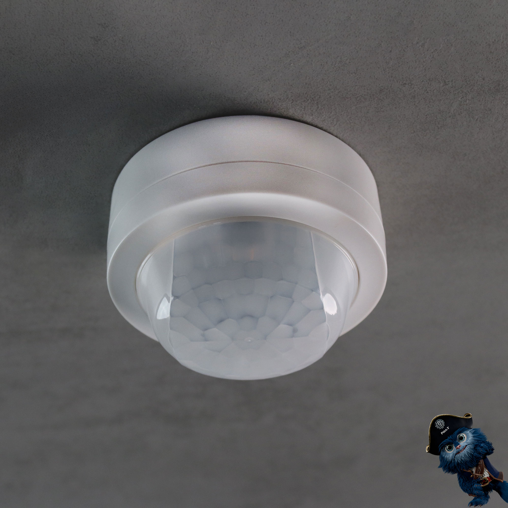 PIRA TC AP Bewegungsmelder Korridor Decke Aufputz innen, 360° rechteckig, 25 x 3 m 1030205